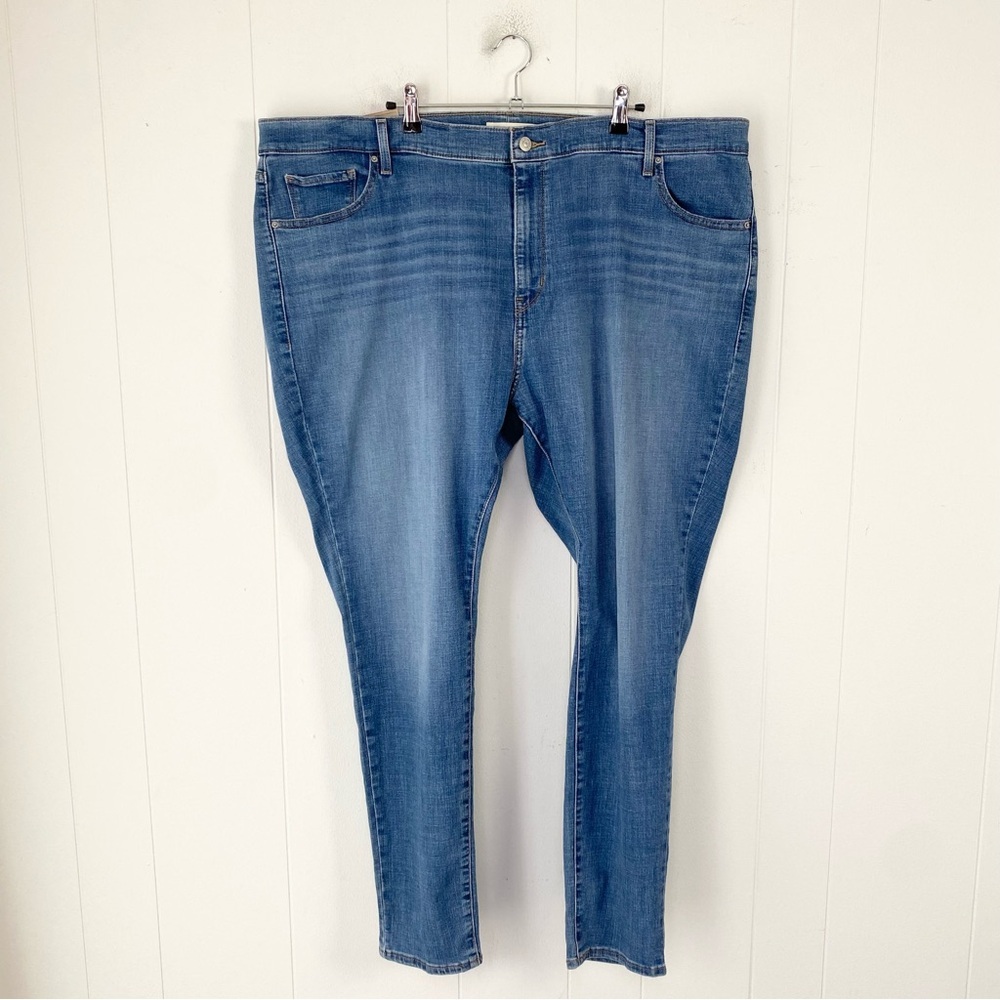 NWT Levi’s 721 High Rise Jeans Skinny Hypersoft Size 24W Plus Size Medium Wash‎